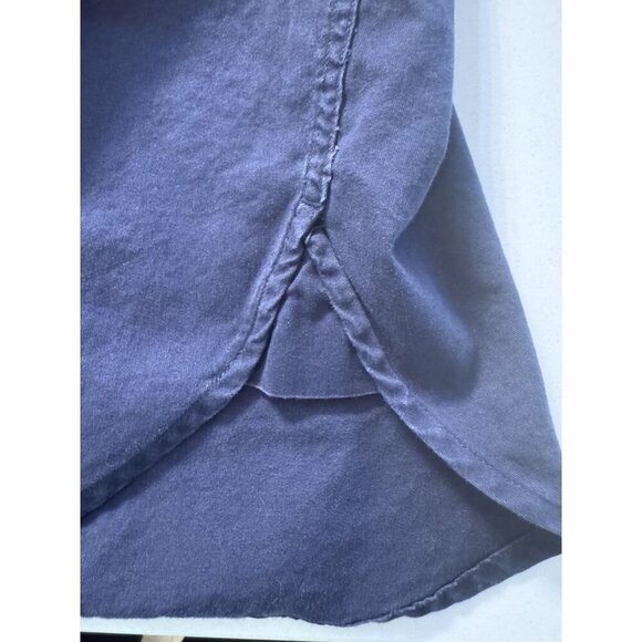 Vintage Tommy Hilfiger Men's L Heritage Work Shirt Button Navy Blue Long Sleeve - Picture 7 of 12